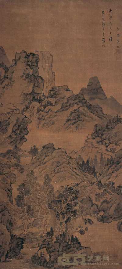 吕翔 山水 立轴 130×59cm